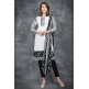 BRILLIANT WHITE & BLACK PRINTED SALWAR KAMEEZ