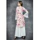 Pink & White Floral Printed Readymade Sharara Suit