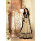 BESTSELLER AF5503 AAFREEN ADAA BEIGE AND BLACK FLOOR LENGTH ANARKALI DRESS