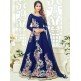18012 BLUE ROSSELL ARIHANT FLORAL EMBROIDERED ANARKALI SUIT