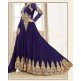 NAVY BLUE HEAVY EMBROIDERED FLOOR LENGTH ANARKALI DRESS