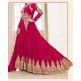 PINK HEAVY EMBROIDERED FLOOR LENGTH ANARKALI DRESS