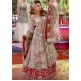 ZAS-345 RED AND NUDE HEAVY EMBROIDERED PAKISTANI WEDDING OUTFIT