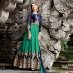 1308 BLUE AND GREEN BELA DESIGNER ANARKALI SUIT