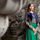 1308 BLUE AND GREEN BELA DESIGNER ANARKALI SUIT