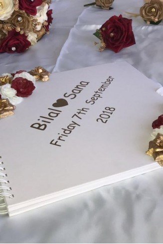 Modern Style Guest Book for weddings 