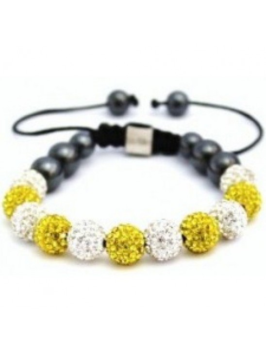 NEW MULTI-COLOURED CRYSTAL SWAROVSKI BALL BRACELET (17 DIFFFERENT COLOURS To choose from)