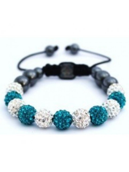 NEW MULTI-COLOURED CRYSTAL SWAROVSKI BALL BRACELET (17 DIFFFERENT COLOURS To choose from)