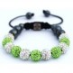 NEW MULTI-COLOURED CRYSTAL SWAROVSKI BALL BRACELET (17 DIFFFERENT COLOURS To choose from)