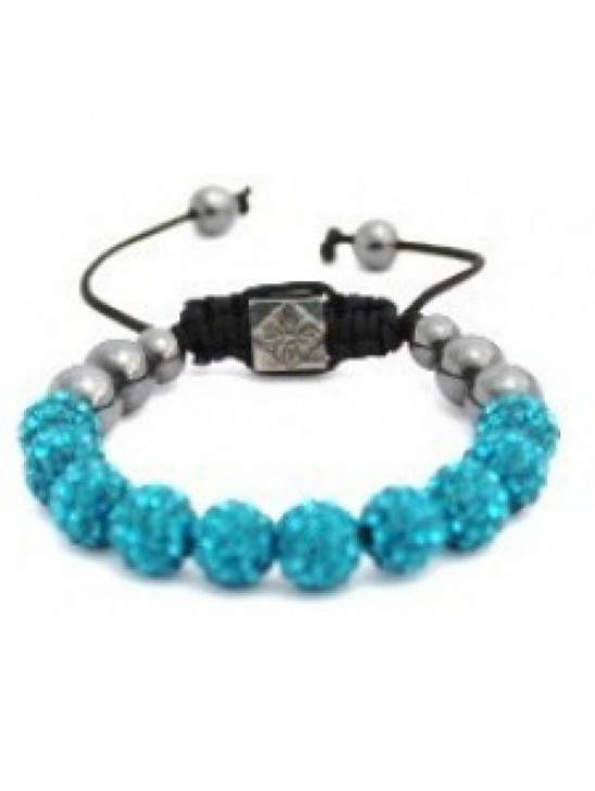 NEW MULTI-COLOURED CRYSTAL SWAROVSKI BALL BRACELET (17 DIFFFERENT COLOURS To choose from)