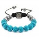 NEW MULTI-COLOURED CRYSTAL SWAROVSKI BALL BRACELET (17 DIFFFERENT COLOURS To choose from)