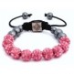 NEW MULTI-COLOURED CRYSTAL SWAROVSKI BALL BRACELET (17 DIFFFERENT COLOURS To choose from)