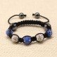 CHILDREN CRYSTAL BALL BRACELET (7 COLOURS, BLACK THREADED)