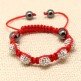 CHILDREN CRYSTAL BALL BRACELET (6 COLOURS, WHITE/PINK/ THREADED)