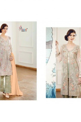 Light Green Pakistani Designer Salwar Suit
