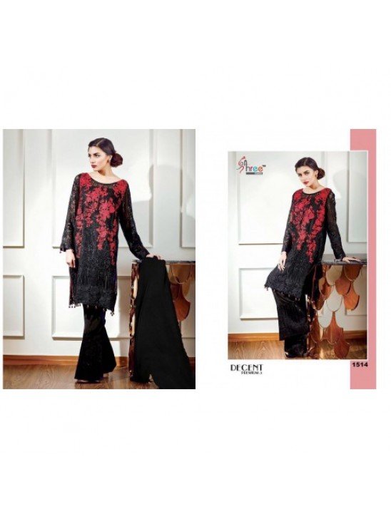 Black Pakistani Designer Palazzo Suit