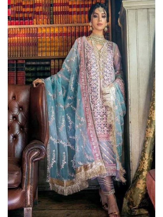 Heavy Embroidered Organza Pakistani Suits