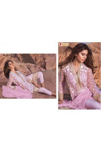 6005 PINK ROSEMEEN BY FEPIC EMBROIDERED GEORGETTE SALWAR SUIT