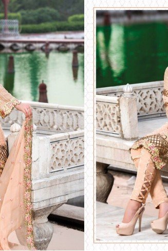Peach Maryam By Deepsy Embroidered Party Wear Suit