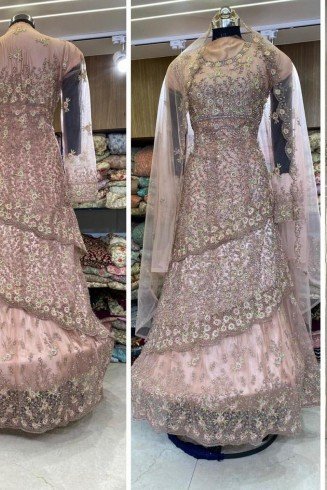 Fancy Indian Bridesmaid Wedding Lehenga Gown