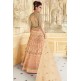 ENIGMATIC PEACH INDIAN & PAKISTANI DESIGNER PARTY AND WEDDING WEAR FANCY LEHENGA