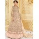 BLUSH PINK INDIAN & PAKISTANI DESIGNER PARTY AND WEDDING WEAR FANCY ANARKALI GOWN