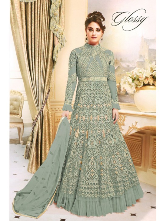 FIROZI INDIAN & PAKISTANI WEDDING WEAR ANARKALI SUIT