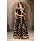 Black Indian Gown Heavy Embroidered Anarkali Dress