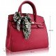 LS00141B - Pink Fashion Scarf Tote Designer Handbag