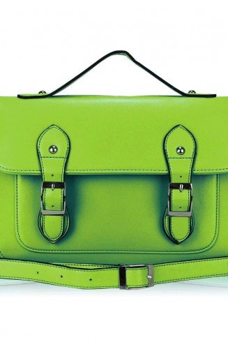 LS00263 - Green Double Buckle Crossbody Bag