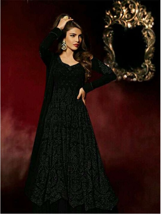 ZHR5038-A HEROINE 5038 PRIYANKA CHOPRA BLACK BEST SELLING OUTFIT