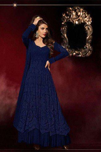 HEROINE 5038 PRIYANKA CHOPRA BLUE BEST SELLING OUTFIT