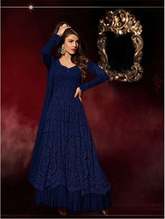 HEROINE 5038 PRIYANKA CHOPRA BLUE BEST SELLING OUTFIT