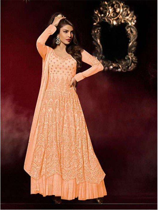 HEROINE 5038 PRIYANKA CHOPRA ORANGE BEST SELLING OUTFIT