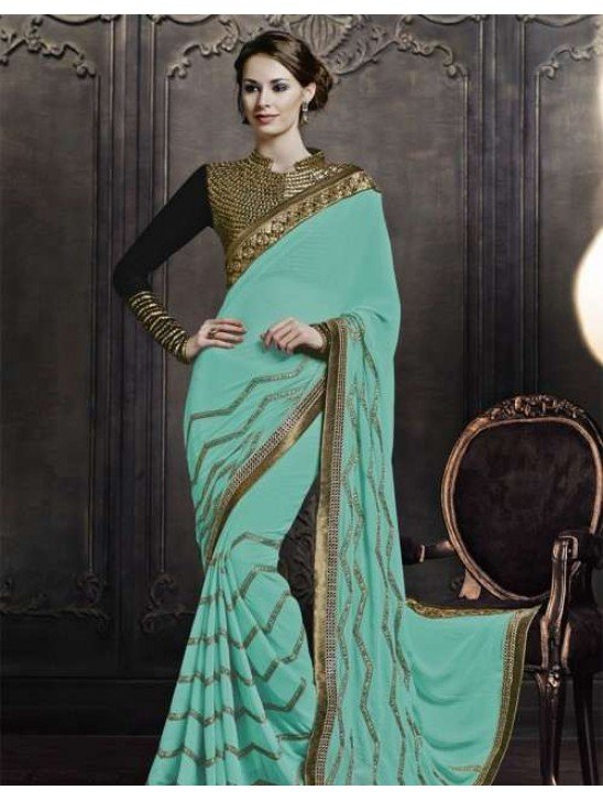 Z22524 NARGIS FAKHRI FEROZI 5062 HEROINE DRAMATIC SAREE