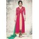 5193 PINK HEROINE STARDIVA PRIYANKA CHOPRA GEORGETTE STRAIGHT SEMI STITCHED SUIT