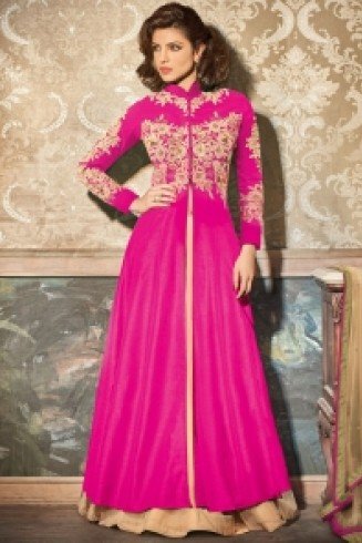Pink Gown Pryianka Chopra Designer Dress 