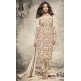 5153-G BEIGE HEROINE STARDIVA PRIYANKA CHOPRA GEORGETTE STRAIGHT CUT SEMI STITCHED SUIT