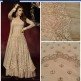 Gold CREAM Priyanka Chopra HEROINE Lime Light Designer Dress