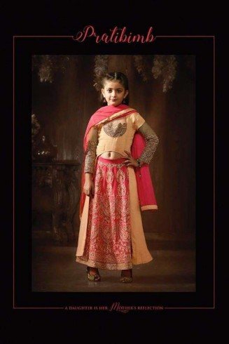 8080 PEACH AND PINK KARMA HEAVY EMBROIDERED DESIGNER WEDDING WEAR SUIT FOR GIRLS