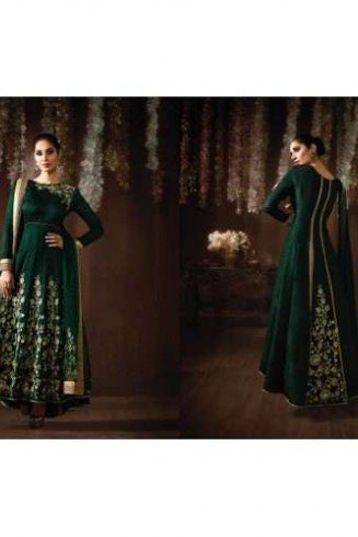 Eid Party Wedding Green Matching Mother Daughter Designer Suit