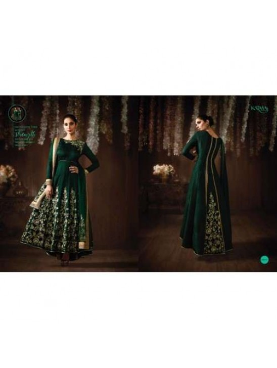 Eid Party Wedding Green Matching Mother Daughter Designer Suit