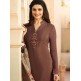 Pale Brown Royal Kaseesh Crepe Silkina Designer Salwar Suit