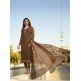 Brown Crepe Salwar Kameez Indian Party Suit