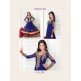 Blue Indian Designer Embroidered Anarkali Dress