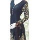 Black Pakistani Designer Peplum Linen Salwar Suit