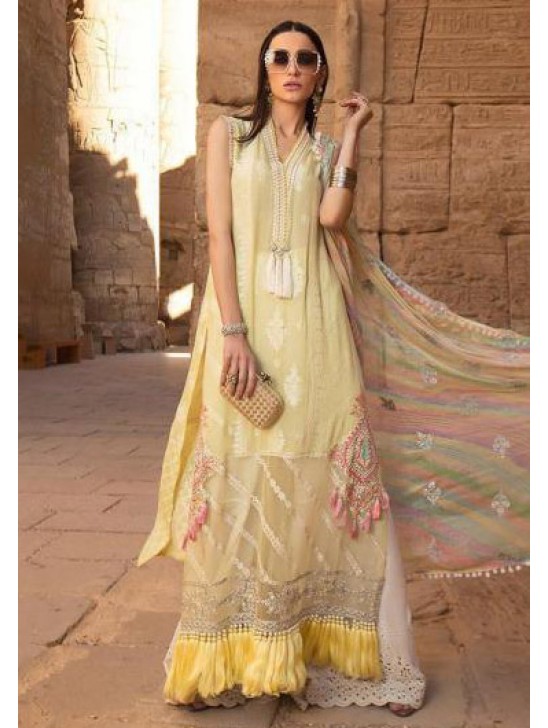 Yellow Pakistani Designer Summer Suit