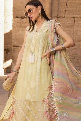Yellow Pakistani Designer Summer Suit
