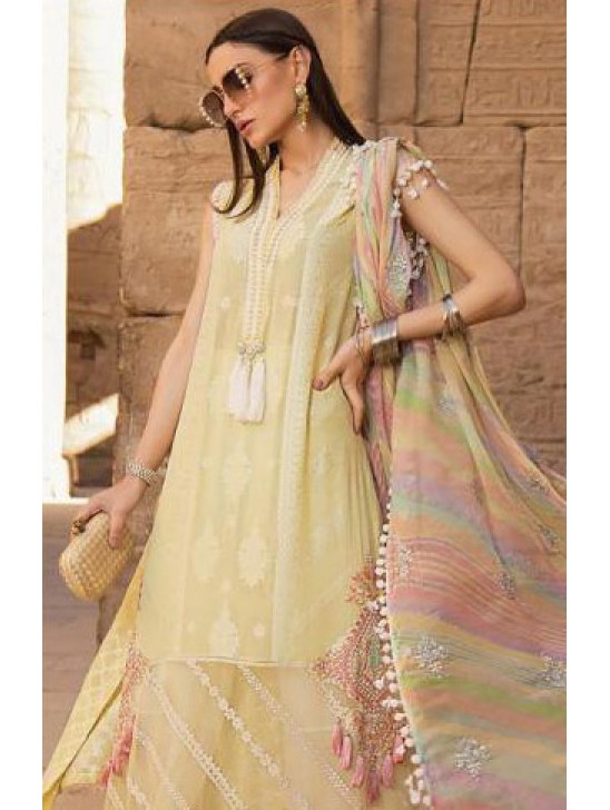 Yellow Pakistani Designer Summer Suit