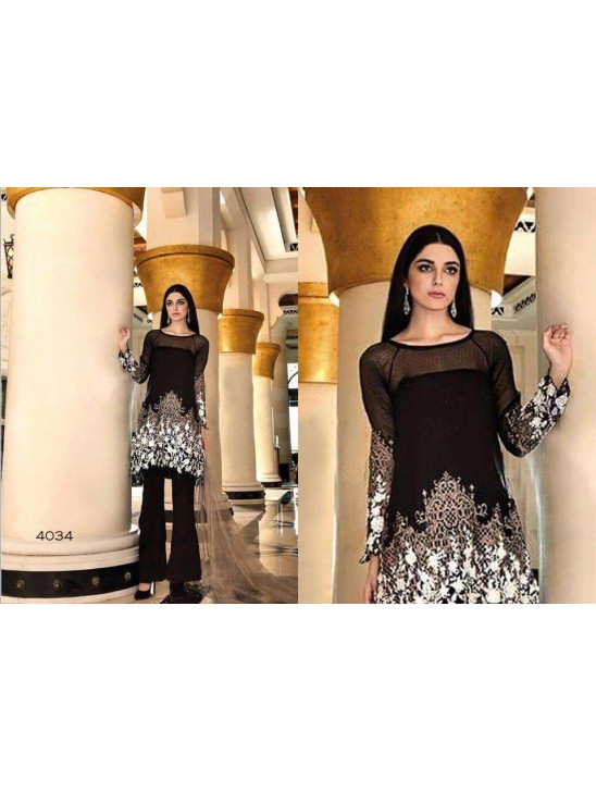 ZMB-4034 BLACK MARIA B STYLE PAKISTANI SALWAR KAMEEZ SUIT